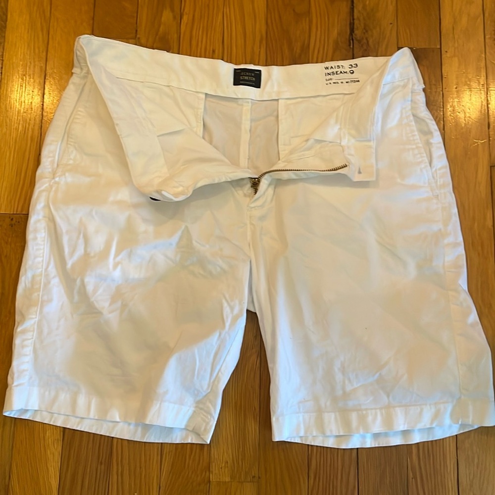 J. Crew White Stretch Shorts Size 14